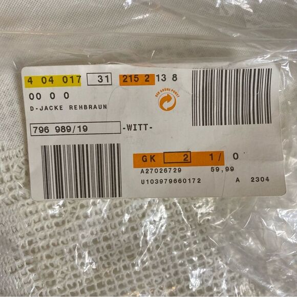 REHBRAUN Jacket Germany Faux Leather Vegan Snap Zip Petite Womens M PM Brown - Picture 14 of 14